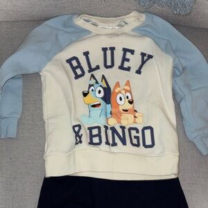 Bluey & Bingo Toddler Sweatshirt and sweatpants set - 2T